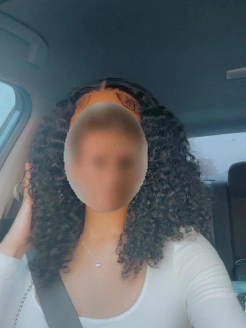 Black Curly HD lace glueless closure wig